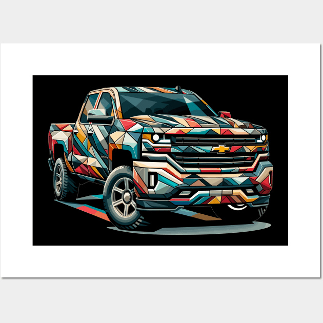 Chevrolet Silverado Wall Art by Vehicles-Art